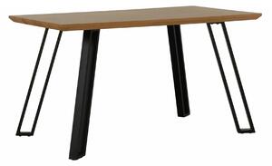 Masa PEDAL, stejar/negru, 140x80x76 cm