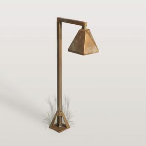 Moretti Luce Lampă cu soclu LED Silva Edge, 50 x 19 cm, alamă antică, Bronz / Alamă Veche, Alamă, Casă de țară / Rustic