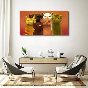 Tablou canvas Animale abstracte pisici