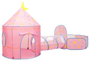 Cort de joacă pentru copii, roz, 301x120x128 cm