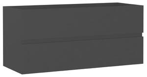 Dulap chiuvetă, negru, 100x38,5x45 cm, lemn prelucrat