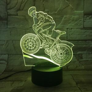 Lampă LED 3D Mountain bike cu iluminizare în 7 culori