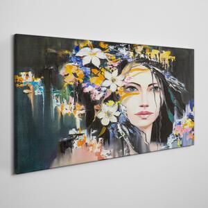 Tablou canvas Flori de femei abstracte