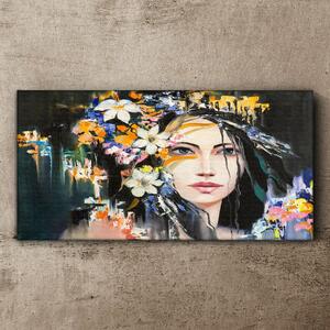 Tablou canvas Flori de femei abstracte