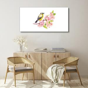 Tablou canvas Flori de pasăre abstracte