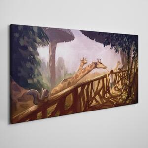 Tablou canvas Abstracția veveriței girafe