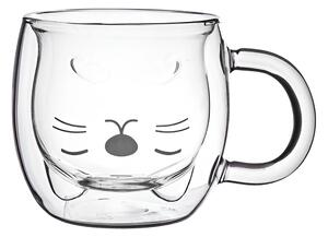 Cana cu dublu perete Koken, termorezistenta, sticla borosilicata, 260ml