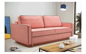 Canapea extensibilă, roz/negru, BERNIA