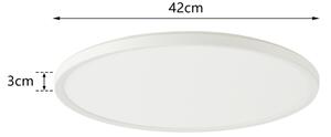 Plafonieră LED dimabilă cu senzor de mișcare ULTRA SLIM LED/24W/230V d. 42 cm + telecomandă