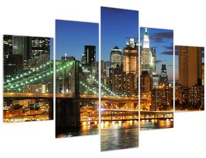 Tablou - Pod cu New York (150x105 cm)