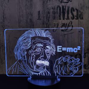 Lampă LED 3D Albert Einstein cu iluminizare în 7 culori