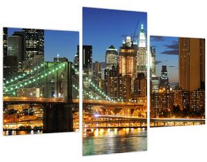Tablou - Pod cu New York (90x60 cm)