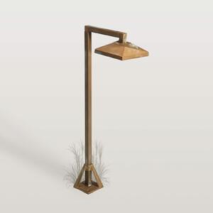 Moretti Luce Lampă cu soclu LED Aura Edge, 50 x 19,5 cm, alamă antică, Bronz / Alamă Veche, Alamă, Casă de țară / Rustic