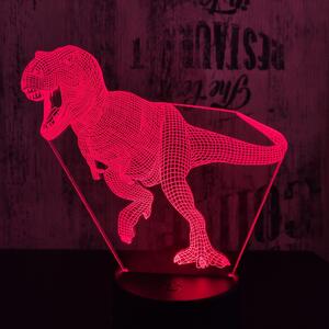 Lampă LED 3D Dinozaur T-rex cu iluminizare în 7 culori