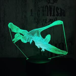 Lampă LED 3D Archaeopteryx cu iluminizare în 7 culori