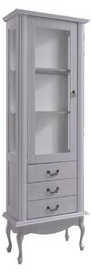 Vitrina VILAR DA4, gri, DTD laminat, 75x42x196 cm