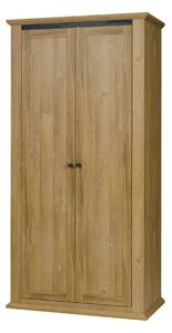 Dulap LEON MZ2, stejar, DTD laminat, cu 2 usi, 100x54x100 cm