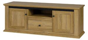 Comoda TV LEON MZ15, stejar grand, DTD laminat, 150x45x55 cm
