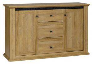 Comoda LEON MZ11, stejar grand, DTD laminat, 140x45x87 cm
