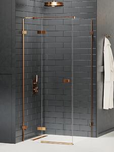 New Trendy Avexa Copper Brushed cabină de duș 110x80 cm dreptunghiular cupru periat/sticlă transparentă EXK-3549