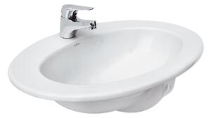Cersanit Gamma lavoar 63x47 cm ovale mobilier-încastrat alb K11-0012