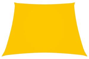 Parasolar, galben, 3/5x4 m, țesătură oxford, trapez