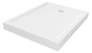 New Trendy Mild cădiță de duș dreptunghiulară 90x80 cm alb B-0611