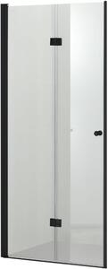 Hagser Carla uși de duș 100 cm pliantă negru mat/sticlă transparentă HGR18000021
