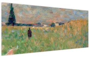 Tablou - Georges Seurat, A Summer Landscape, reproducere (120x50 cm)