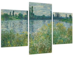 Tablou - Claude Monet, Banks of the Seine, reproducere (90x60 cm)