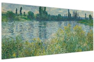 Tablou - Claude Monet, Banks of the Seine, reproducere (120x50 cm)