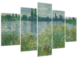 Tablou - Claude Monet, Banks of the Seine, reproducere (150x105 cm)