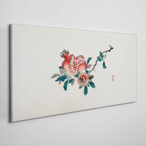 Tablou canvas Ramura de fructe cu flori asiatice