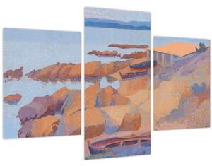 Tablou - Henri Edmond Cross, Calanque des Antibois, reproducere (90x60 cm)