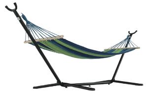 Hamac EVANA NEW, turcoaz/albastru/verde, bumbac/otel