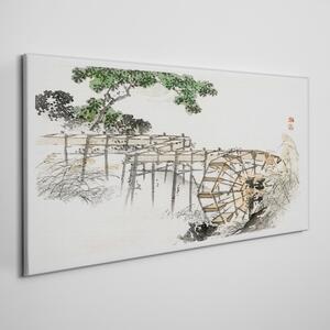 Tablou canvas Arborele de apă modern