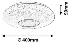 Rabalux 3509 - Plafonieră LED RGB reglabilă RODION LED/24W/230V + telecomandă