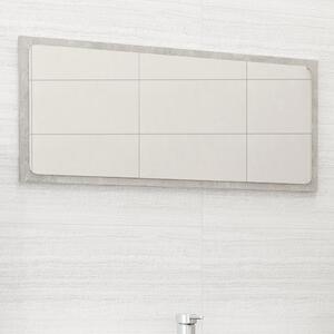 Oglindă de baie, gri beton, 80x1,5x37 cm, PAL