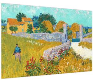 Tablou - Vincent van Gogh, Farmhouse in Provence, reproducere (90x60 cm)