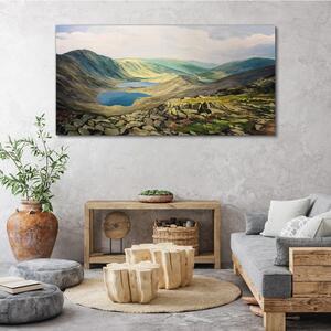 Tablou canvas peisajul lacului muntos