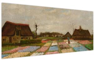 Tablou - Vincent van Gogh, Flower Beds in Holland, reproducere (120x50 cm)