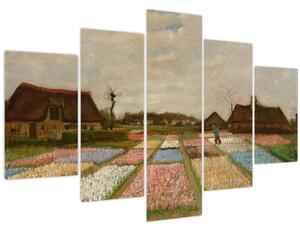 Tablou - Vincent van Gogh, Flower Beds in Holland, reproducere (150x105 cm)