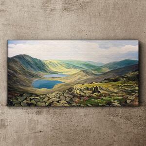 Tablou canvas peisajul lacului muntos