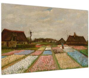 Tablou - Vincent van Gogh, Flower Beds in Holland, reproducere (90x60 cm)