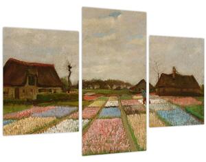 Tablou - Vincent van Gogh, Flower Beds in Holland, reproducere (90x60 cm)