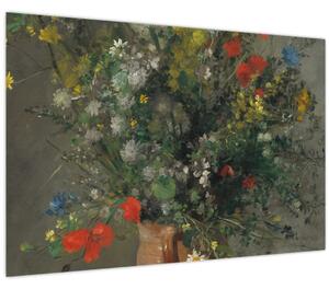 Tablou - Auguste Renoir, Flowers in a Vase, reproducere (90x60 cm)
