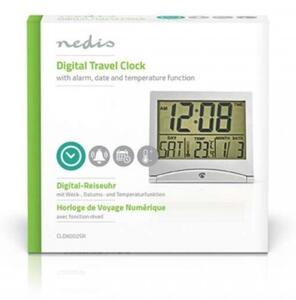 Nedis Ceas deșteptător digital de călătorie CLDK002SR