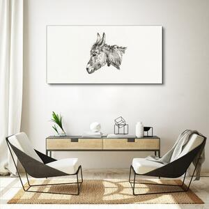 Tablou canvas Desen animal măgar