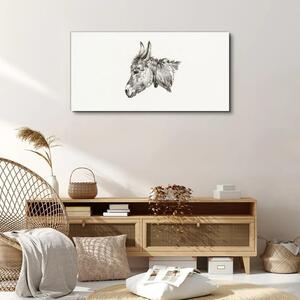 Tablou canvas Desen animal măgar