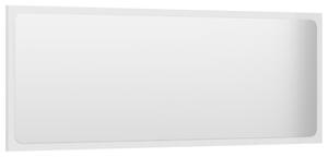 Oglindă de baie, alb extralucios, 100x1,5x37 cm, PAL